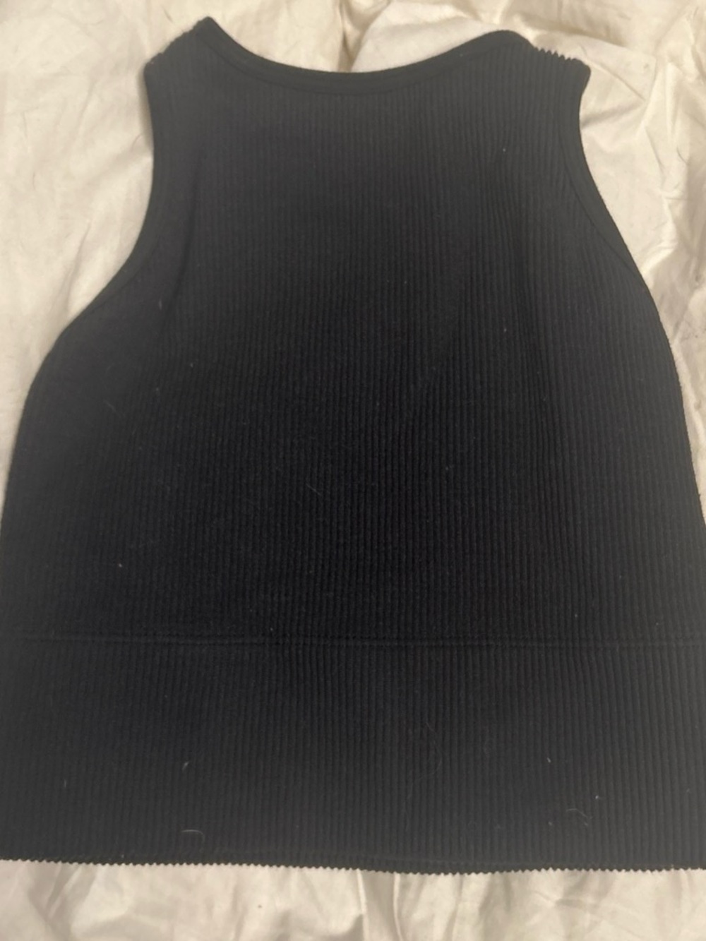 Golly Hicks Black Ribbed Tank Top xxs